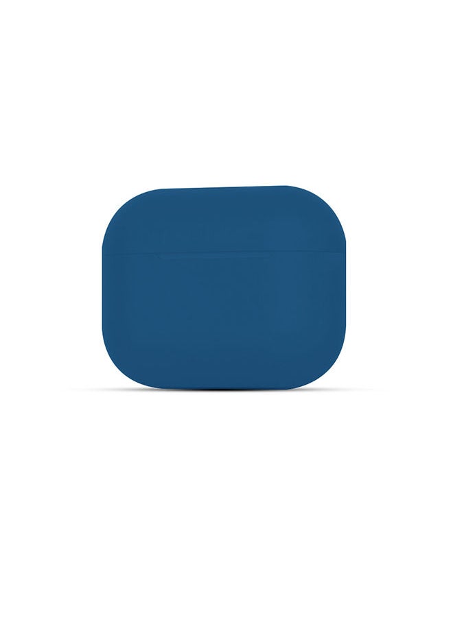 NIBEMINENT - Protective Shockproof Silicone Case Cover for Apple AirPods 3 Dark Blue - Image 1