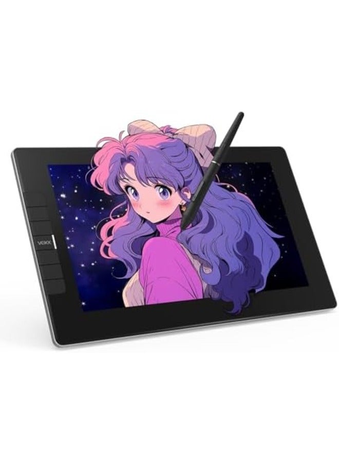 Veikk VK1200 11.6" Full-Laminated Drawing Tablet with Screen, 8192 Pressure Levels, Battery-Free Stylus with Tilt Function, 6 Customizable Shortcut Keys, Anti-Glare Glass - Image 1