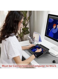 Veikk VK1200 11.6" Full-Laminated Drawing Tablet with Screen, 8192 Pressure Levels, Battery-Free Stylus with Tilt Function, 6 Customizable Shortcut Keys, Anti-Glare Glass  - Image 3