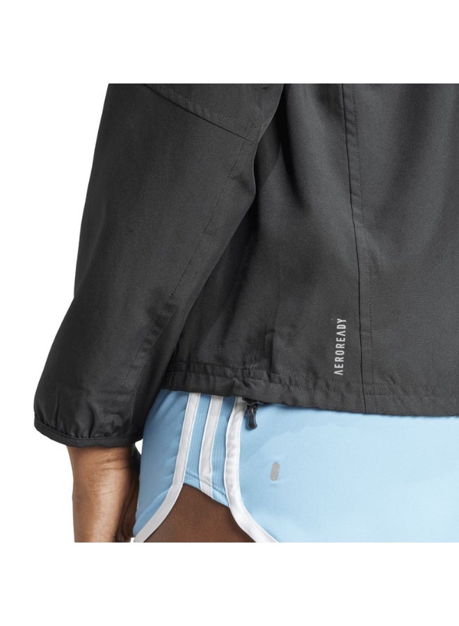 Adidas adidas RUN IT JACKET Black Running JACKETS for Women - 2XS  - Image 3