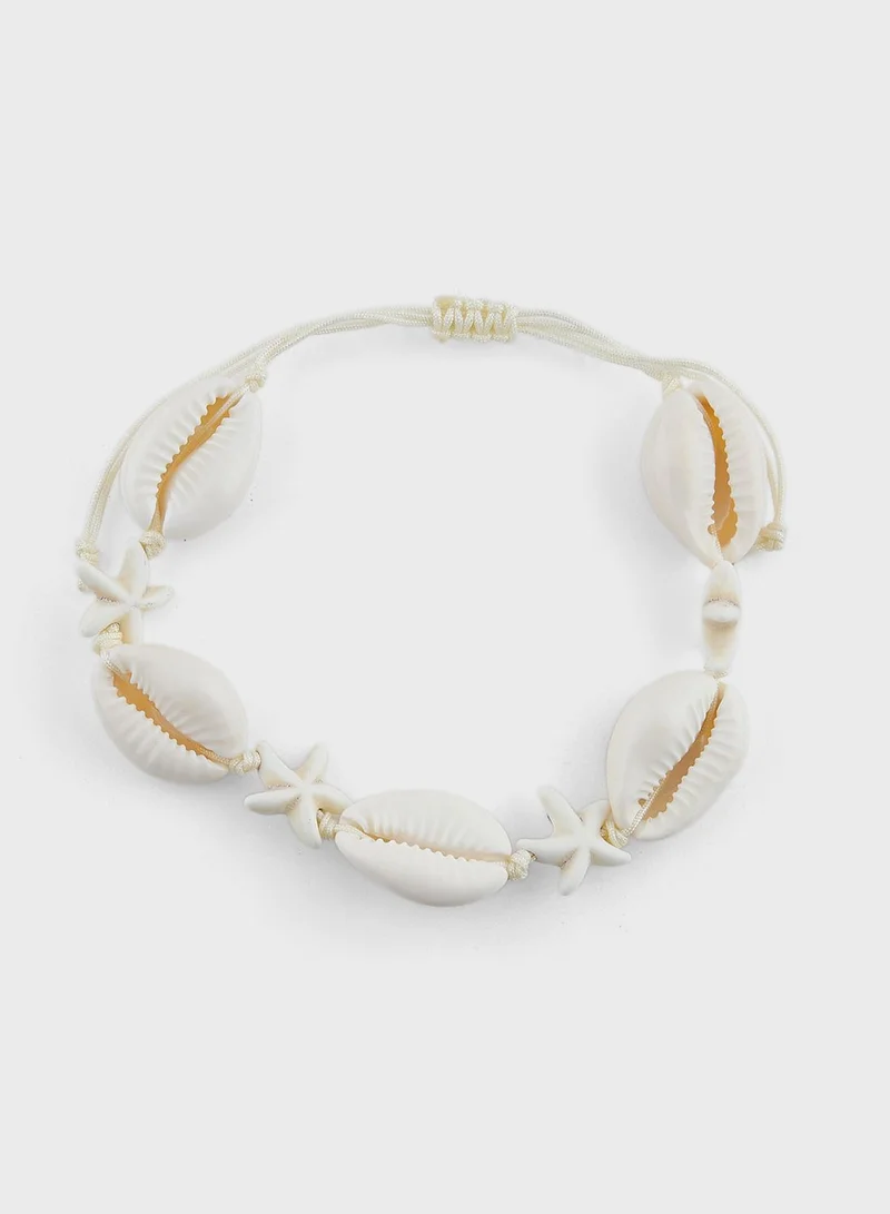 جينجر 3 Pack Shell Infinity Bracelet