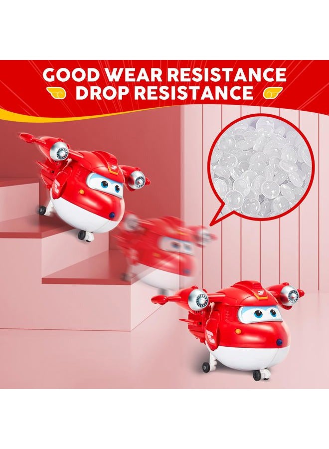 SUPER WINGS 5" Transforming Supercharged Jett Airplane Toys, Action Figure, Airplane to Robot, Season 4 Transformer Toys, Gifts for 3+ Year Old Kids, Toys Plane Vehicle for Preschool Kids Play - Image 4