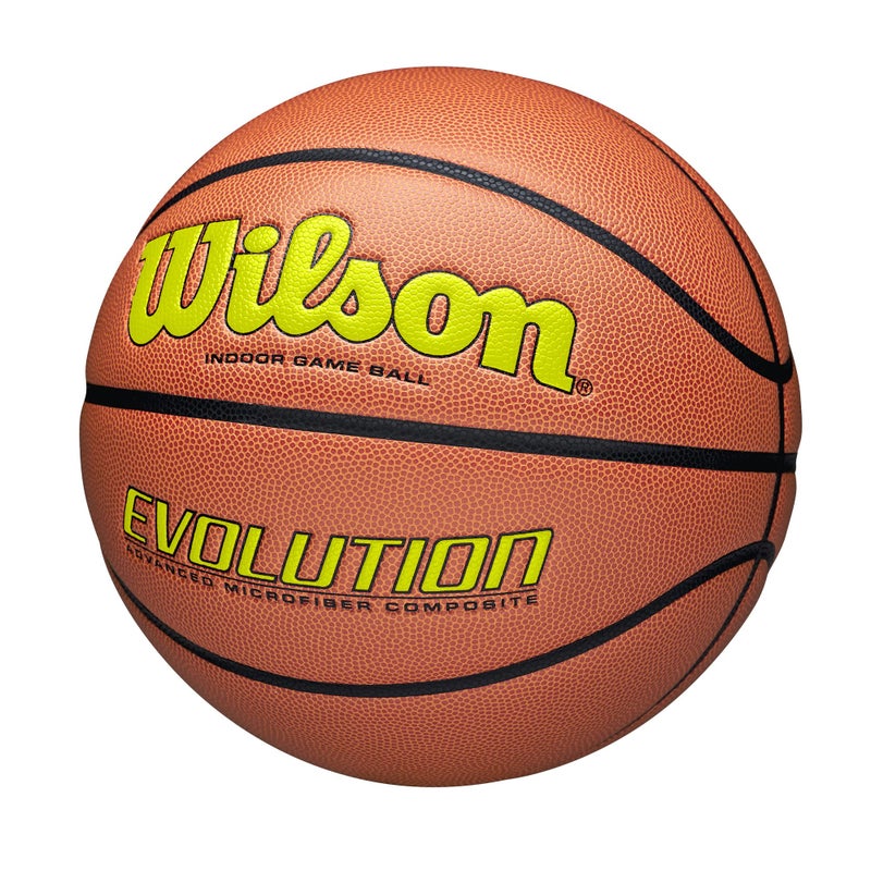 WILSON Evolution Game Basketball - Optic Yellow, Size 7 -29.5" - Image 2