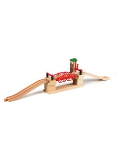 Brio BRIO 33757 Lifting Bridge - Engaging Toy Train Accessory | Includes Wooden Track | Ideal for Kids Age 3 and Up | FSC Certified Wood - Red  - Image 3