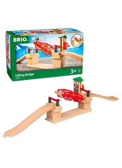 Brio BRIO 33757 Lifting Bridge - Engaging Toy Train Accessory | Includes Wooden Track | Ideal for Kids Age 3 and Up | FSC Certified Wood - Red  - Image 2