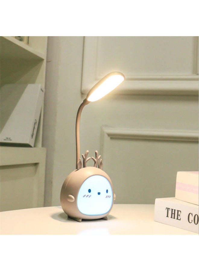 Led Small Desk Lamp Eye Protection Desk Plug-in Dual-purpose Bedroom Ins Student Dormitory Study Special Bedside Lamp Night Light