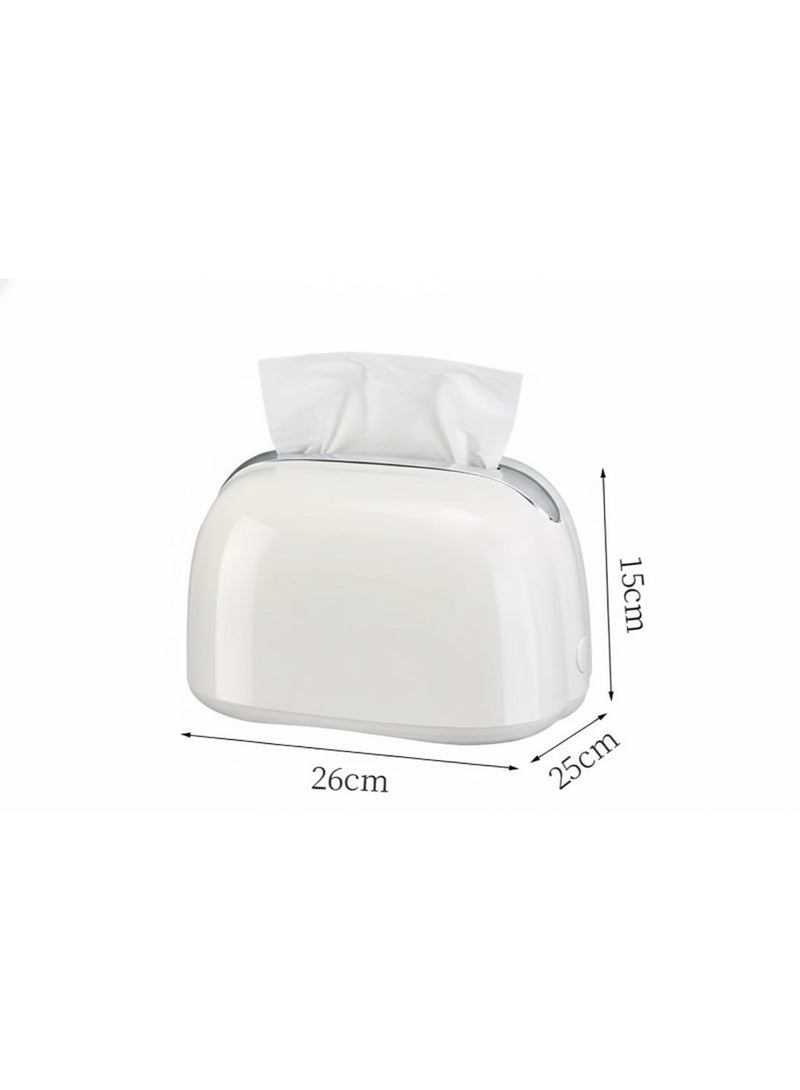 زوبا علبة مناديل لغرفة المعيشة، خفيف الوزن لطاولة القهوة، علي شكل توستر - Image 4