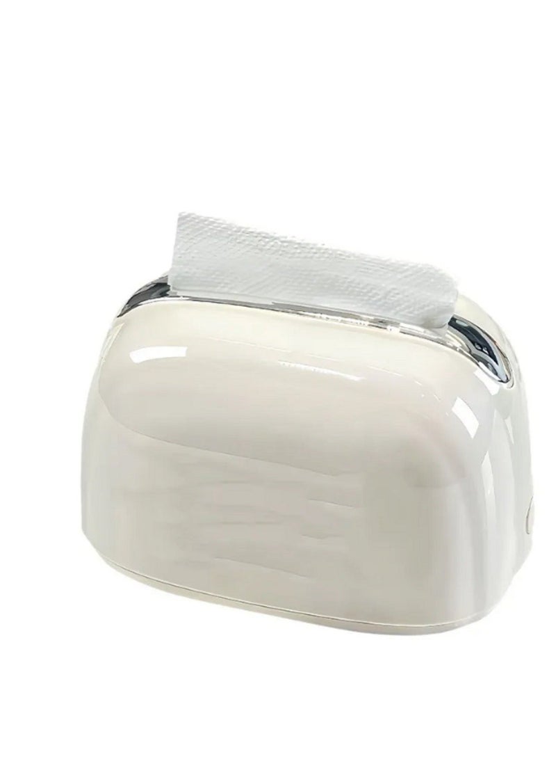 زوبا علبة مناديل لغرفة المعيشة، خفيف الوزن لطاولة القهوة، علي شكل توستر - Image 2