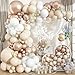 Froova Beige Champagne Gold Balloons Garland Arch Kit 102PCS White Sand Metallic Champagne Gold Nude Neutral Cream Balloons for Wedding Baby Bridal Shower Boho Birthday Anniversary Party Decorations - Image 3