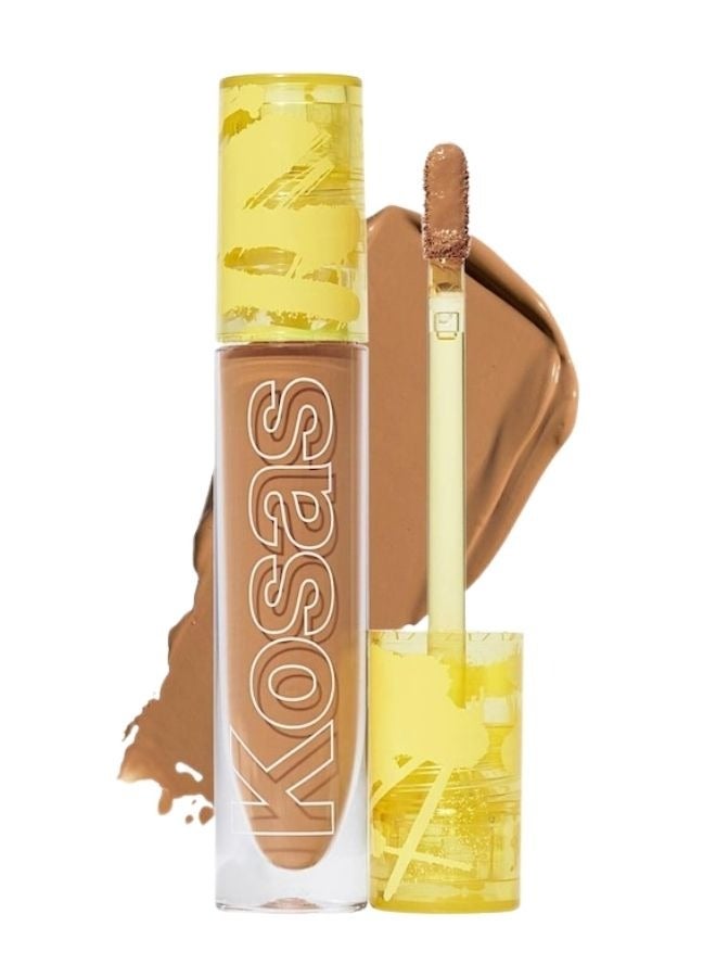 Kosas Revealer Super Creamy & Brightening Concealer with Caffeine & Hyaluronic Acid, Tone 8.1 O - Tan+ With Olive Cool Undertones 5g - Medium to Full Coverage - Image 1
