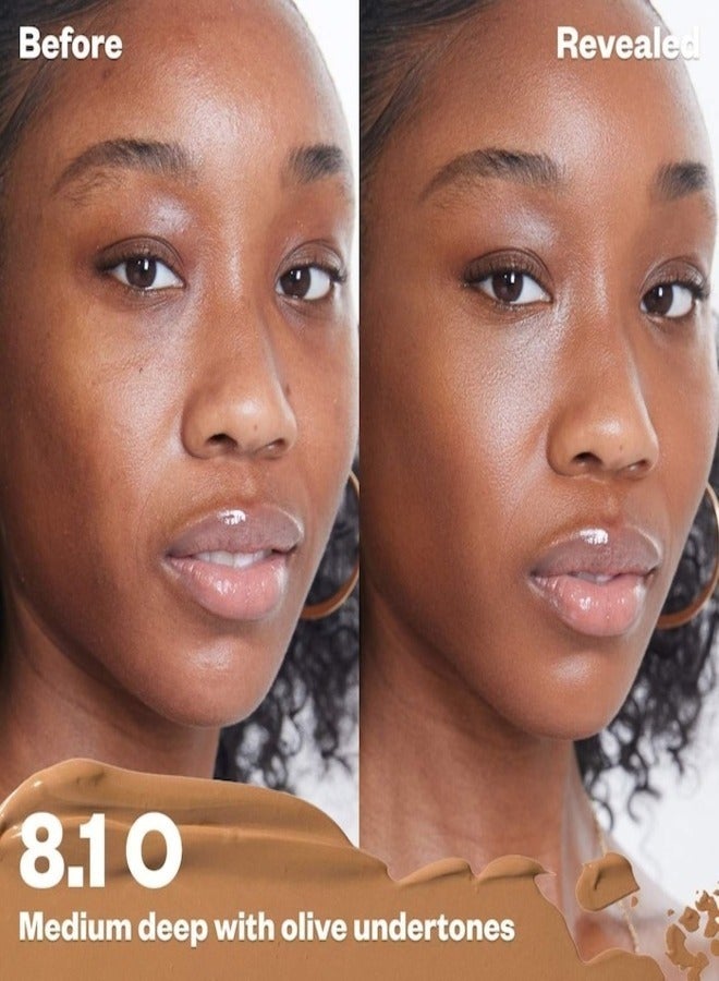 Kosas Revealer Super Creamy & Brightening Concealer with Caffeine & Hyaluronic Acid, Tone 8.1 O - Tan+ With Olive Cool Undertones 5g - Medium to Full Coverage - Image 2