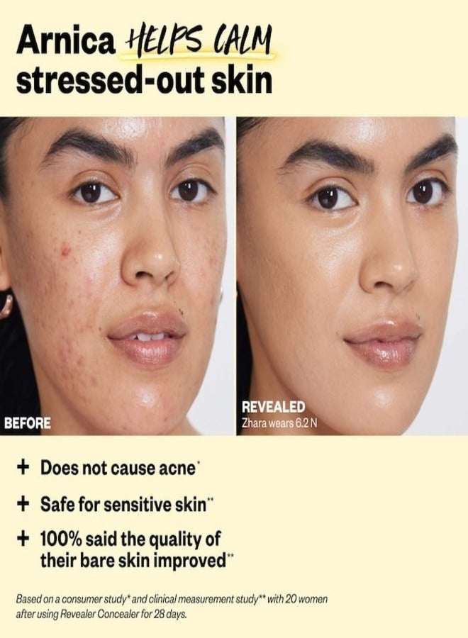 Kosas Revealer Super Creamy & Brightening Concealer with Caffeine & Hyaluronic Acid, Tone 8.1 O - Tan+ With Olive Cool Undertones 5g - Medium to Full Coverage - Image 5