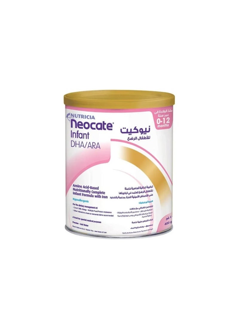 NEOCATE DHA/ARA AMINO ACID BASED FORMULA 0-12M 400 GM - Image 1