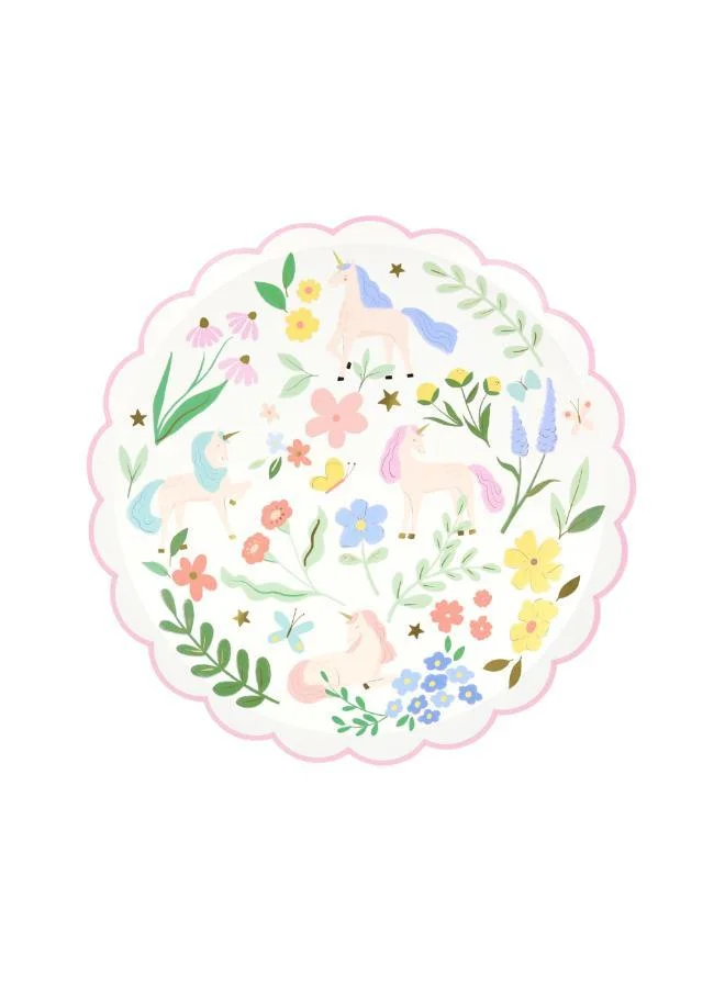 Meri Meri Meadow Unicorns Side Plates