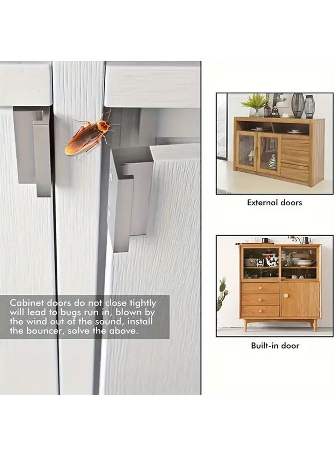 Black Dual Head Magnetic Cabinet Door Catch Push to Open for Kitchen - Image 5