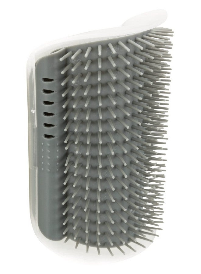 تريكسي فرشاة العناية بالقطط الذاتية ومشط خدش الجسم الملتصق بالحائط، أداة تدليك ذاتية للقطط ذات الفراء الطويل والقصير والقطط والحيوانات الأليفة - 8 × 13 سم، رمادي - Image 5