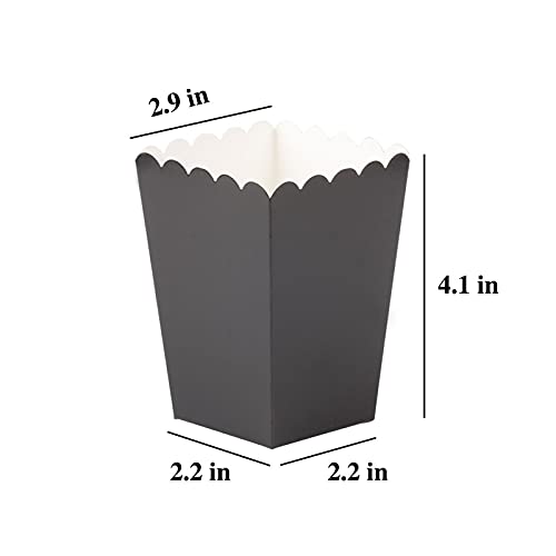 Aimto Black Popcorn Boxes Cardboard Popcorn Favor Containers,Pack of 24 - Image 2