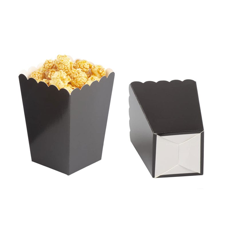 Aimto Black Popcorn Boxes Cardboard Popcorn Favor Containers,Pack of 24 - Image 5