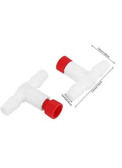 TOPINCN 2PCS Aquarium Protein Skimmer Air Valve, Plastic Fine Adjustment Protein Separator Air Valve Protein Skimmer Accessories Universal for MS Protein Separator  - Image 2