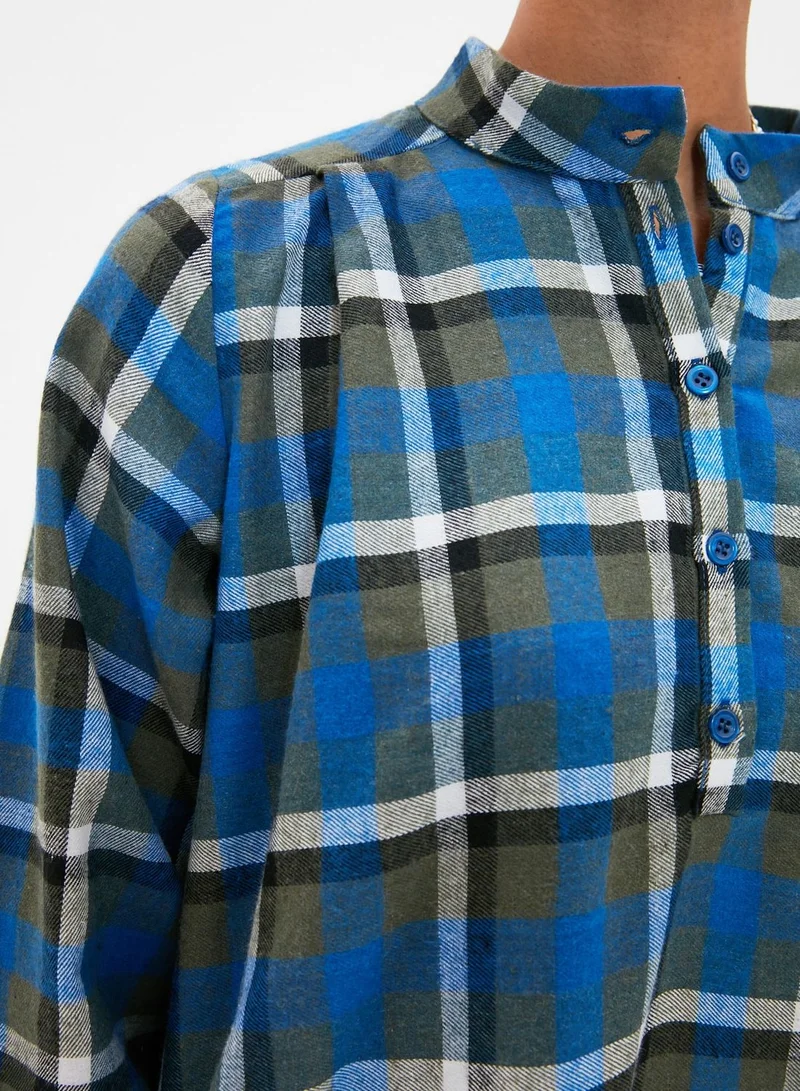 trendyol Plaid Shirt Dress
