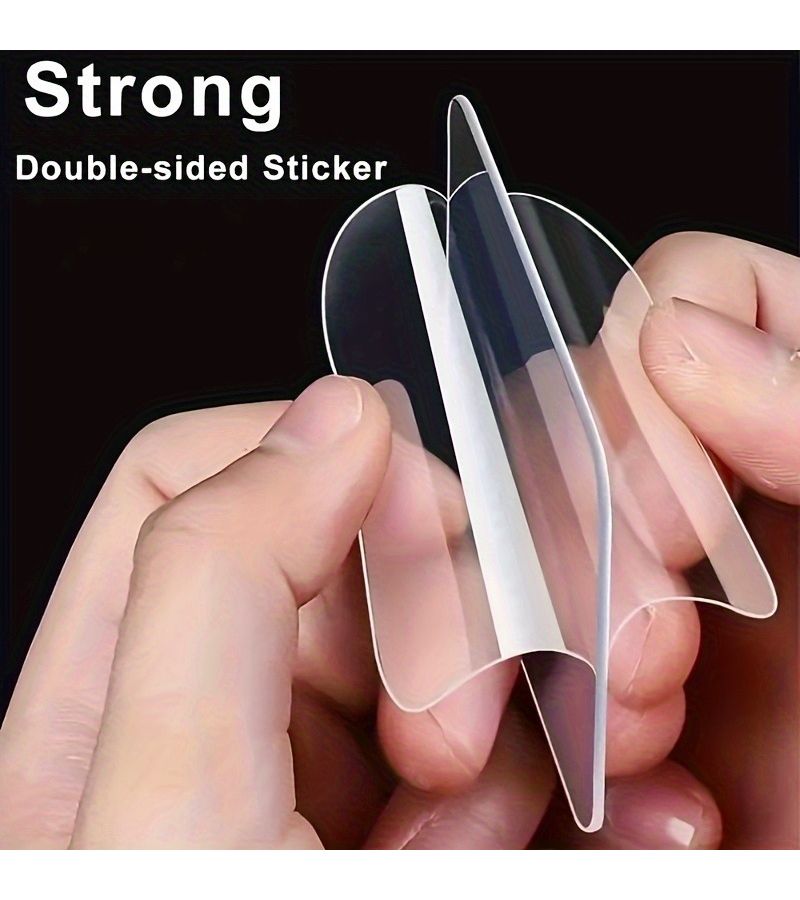 20 Pcs Robust Double Sided Wall Tape Nano Nano Sticky Pads Adhesive Squares - Image 1