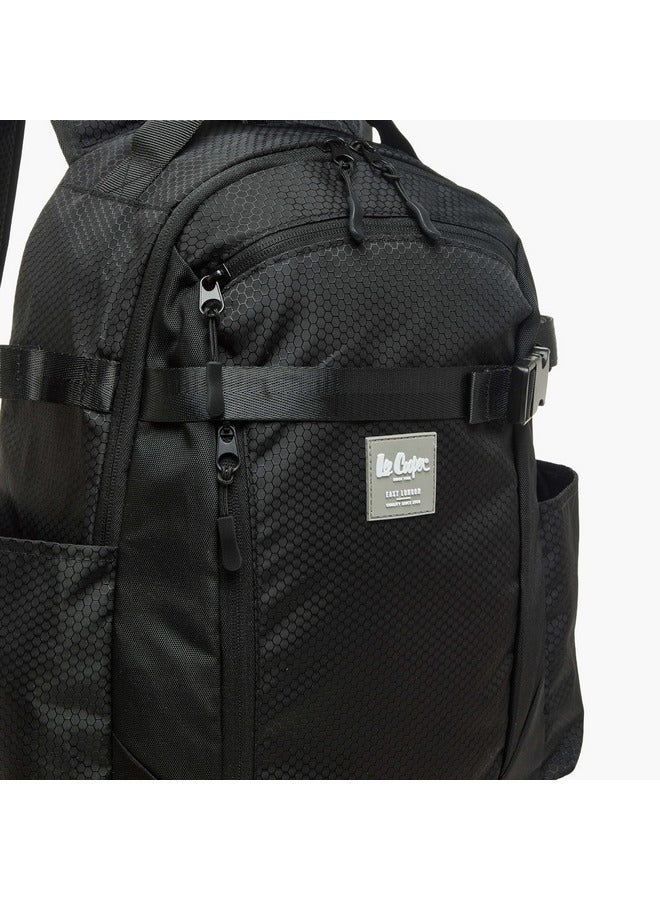 Kappa Boys Logo Applique School Backpack with Zip Closure - 16x31x48 cm - Image 5