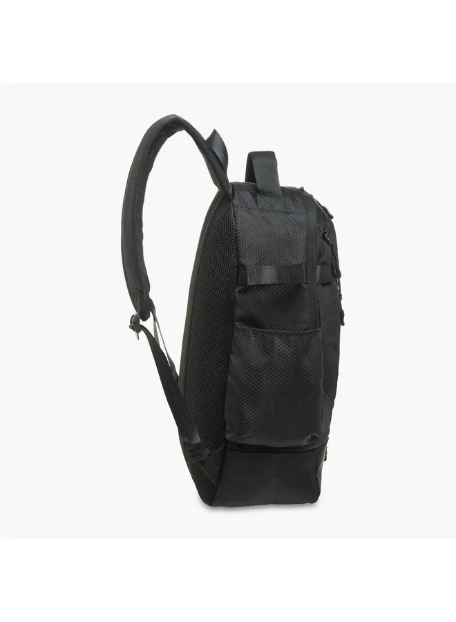 Kappa Boys Logo Applique School Backpack with Zip Closure - 16x31x48 cm