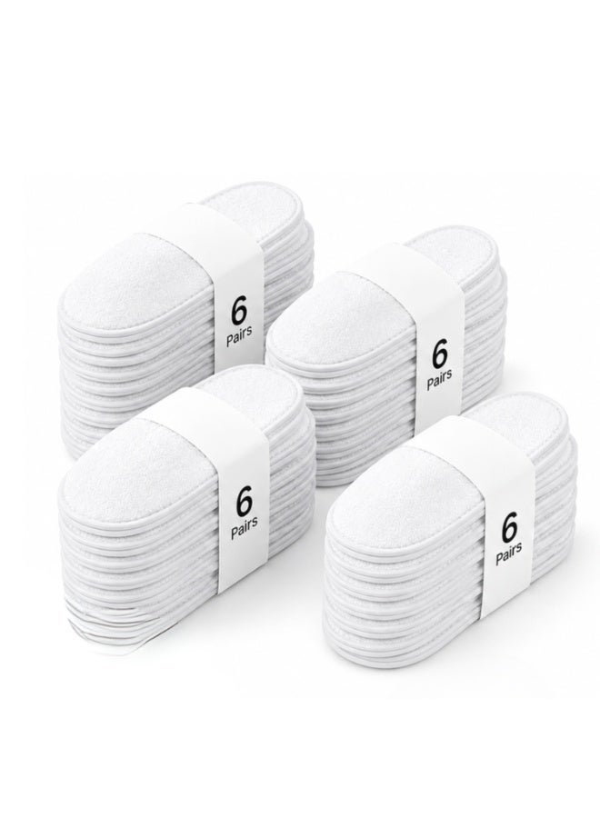 Pearl Coast International Disposable Spa Slippers – Non-Slip Closed-Toe Fluffy Hotel Guest Slippers, Unisex White House Shoes for Men and Women, Ideal for Home, Hotel, Spa and Weddings 29 cm - Image 1