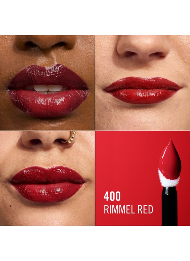 RIMMEL LONDON - Thrill Seeker Lip Latex - 400 - Red, 6ml - Image 1