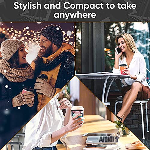 Baxendale Iced Coffee Sleeve Cups - 2 Pack - Neoprene Iced Coffee Sleeve - Large 32oz (Good Vibes)