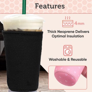 Baxendale Iced Coffee Sleeve Cups - 2 Pack - Neoprene Iced Coffee Sleeve - Large 32oz (Good Vibes) - pzsku/Z57C23B5CB518225793FBZ/45/1749793946/d5cf6cb4-7b92-45b7-8b7a-6596b4fc44ce