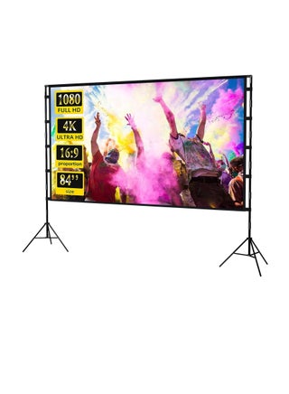 Projector Screen and Stand, 84 inch Portable Projector Screen with Stand, Indoor Outdoor Projection Screen, 16:9 4K HD Wrinkle-Free Movie Screen with Carry Bag for Home Movie Theater (84") - pzsku/Z57C23FCD3485DFD28CA8Z/45/_/1739953809/178d7a66-c11f-4b2b-a9a4-284d30220485