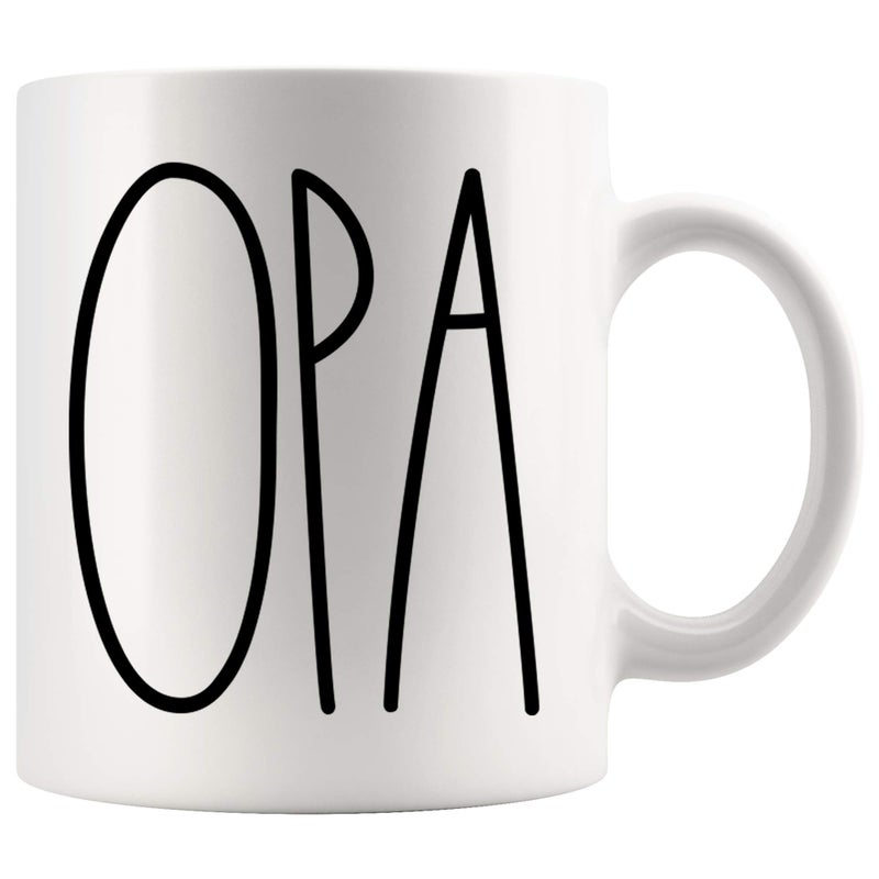 Opa Mug Opa Mug Gifts for Christmas Coffee Cup Birthday Gift Mothers DayFathers Day Family Coffee Mug For Birthday Present For The Best Opa Ever Coffee Cup 11oz