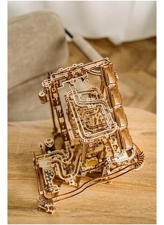 Wood Trick Wood Trick Wooden Marble Run Spiral Wooden 3D Puzzles for Adults and Kids to Build - 13x13 - Electric Driven - Roller Coaster Mechanical Wooden Model Kits for Adults and Teens to Build  - Image 2