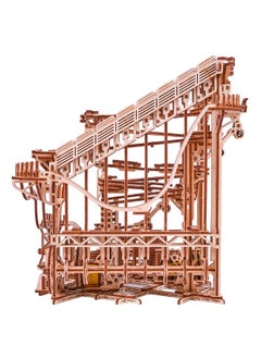 Wood Trick Wood Trick Wooden Marble Run Spiral Wooden 3D Puzzles for Adults and Kids to Build - 13x13 - Electric Driven - Roller Coaster Mechanical Wooden Model Kits for Adults and Teens to Build  - Image 4