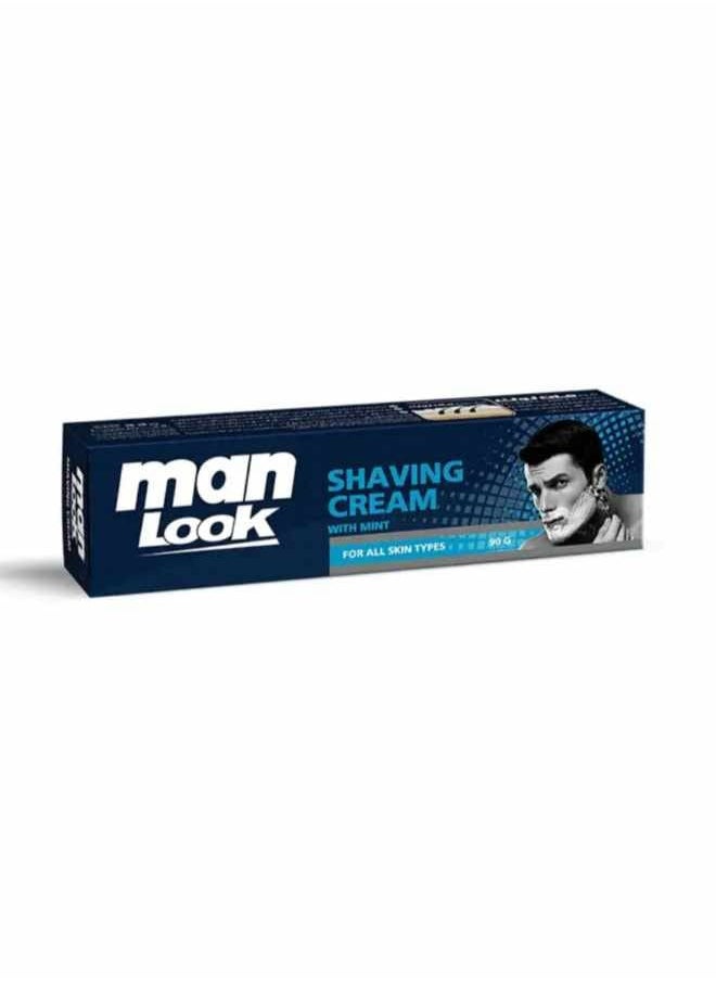 Man look Shaving Cream With Mint For All Skin Types 80g 