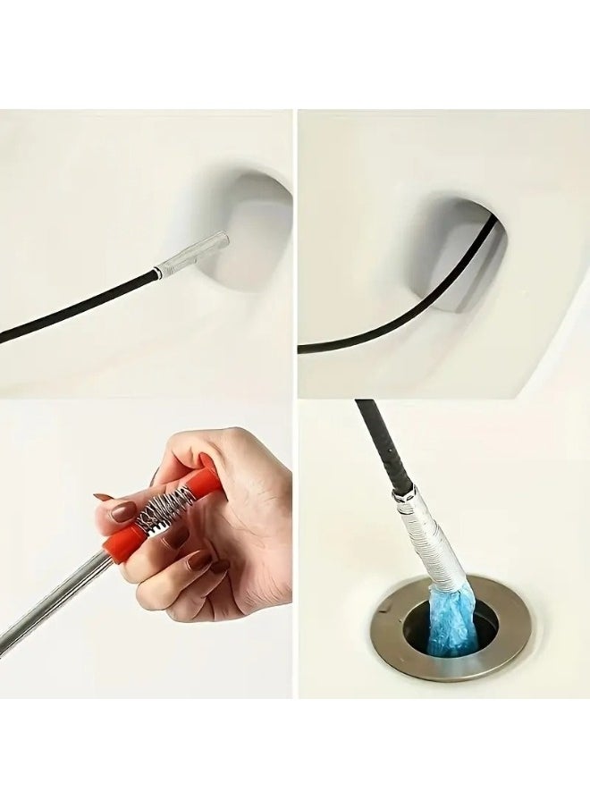 Happy Home - Snake Design Drain Clog Remover Flexible Tool for Difficult Places 90cm - Image 1