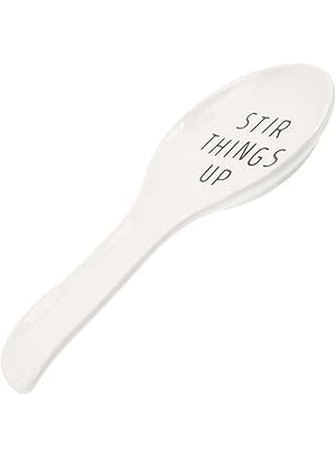 Ceramic Spoon Rest Sturdy Kitchen Counter Utensil Holder for Cooking - Image 1