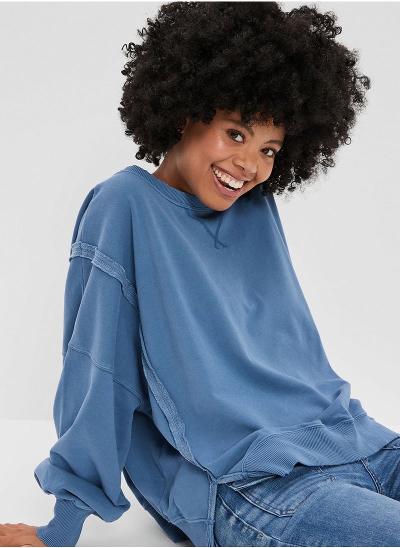 American Eagle - Crew Neck Knitted Sweatshirt - Image 1