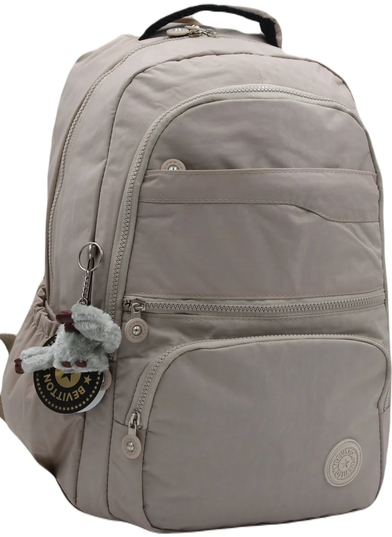 Bevitton Water Resistant Multi Compartment School Backpack 2400 Beige