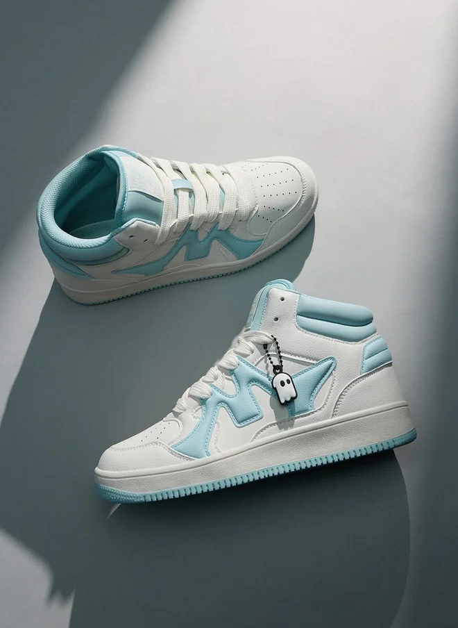 The Souled Store Men UBZ Ascend Colourblocked Mid Top Sneakers