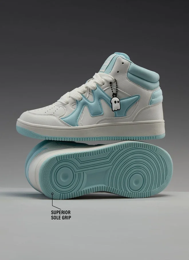 The Souled Store  The Souled Store Men UBZ Ascend Colourblocked Mid Top Sneakers  | Best Price UAE