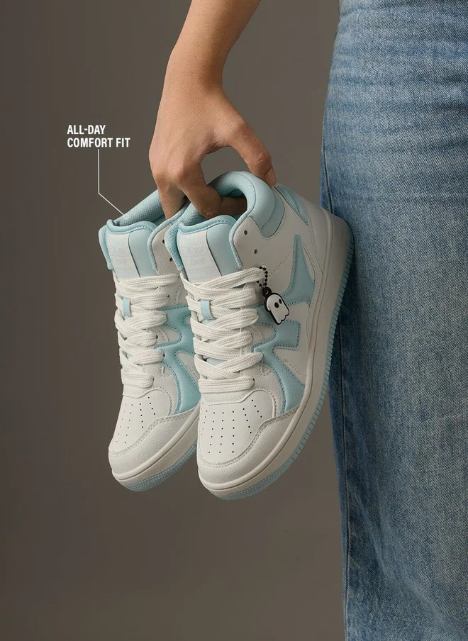 The Souled Store  The Souled Store Men UBZ Ascend Colourblocked Mid Top Sneakers  | Best Price UAE
