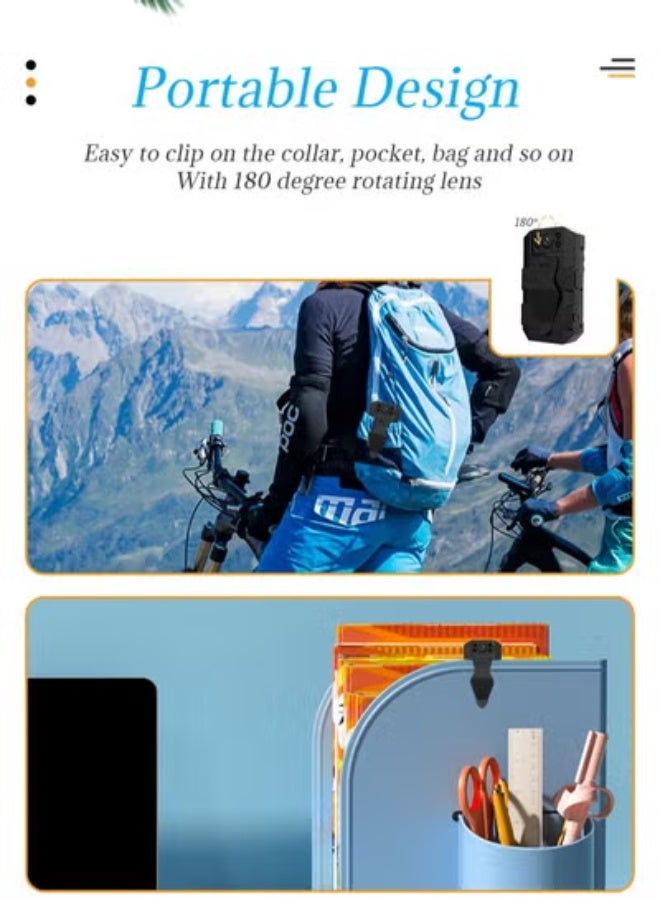 جولف لينك كاميرا مراقبة لاسلكية عالية الدقة 1080 بكسل مزودة بخاصية Wi-Fi مع رؤية ليلية - Image 4