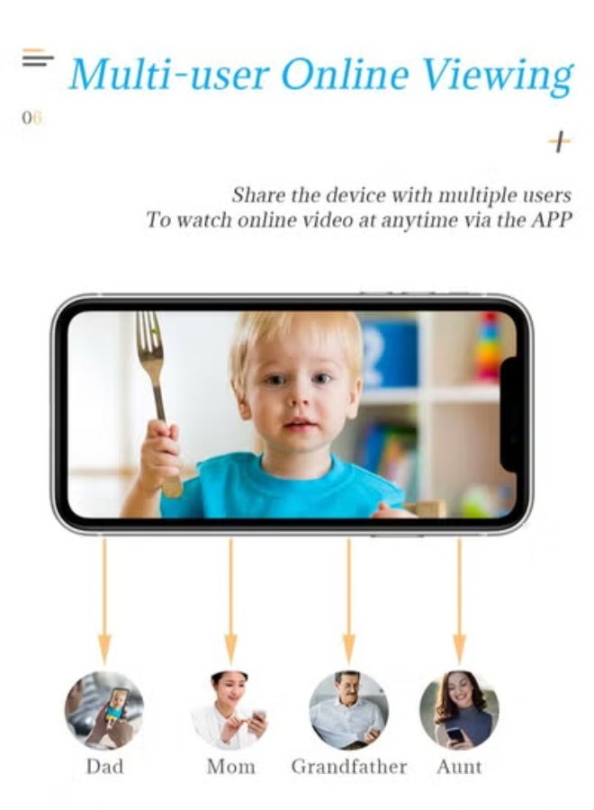 جولف لينك كاميرا مراقبة لاسلكية عالية الدقة 1080 بكسل مزودة بخاصية Wi-Fi مع رؤية ليلية - Image 5