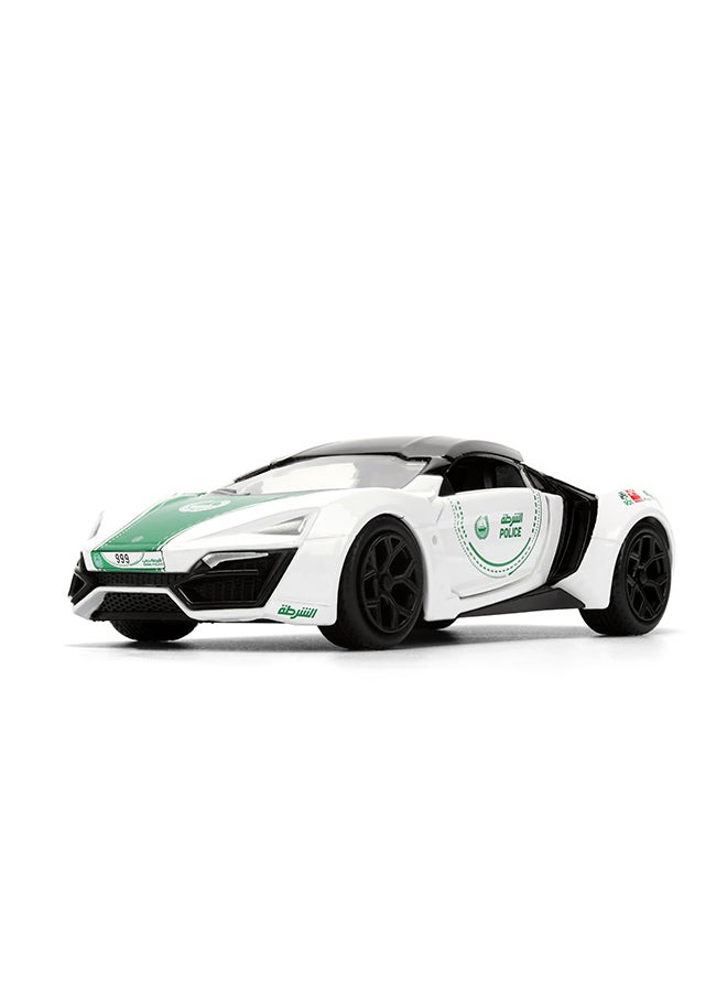JADA جادا - شرطة دبي وموتر ليكان هايبر سبورت - نموذج مصبوب مقاس 1:32 - Image 5