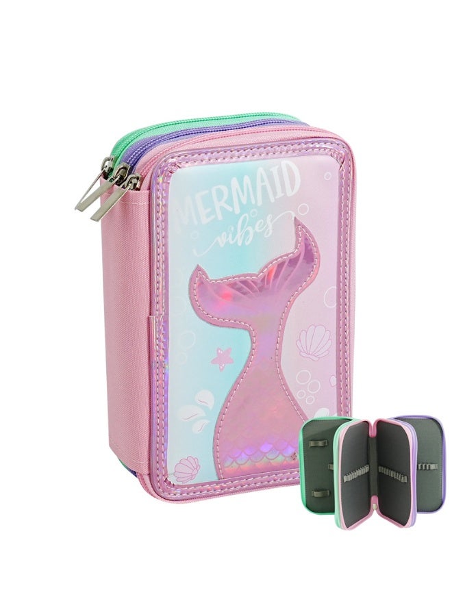 Kids Art Pencil Case Large Capacity Easy-to-Clean Wear-Resistant School Supplies - Image 1