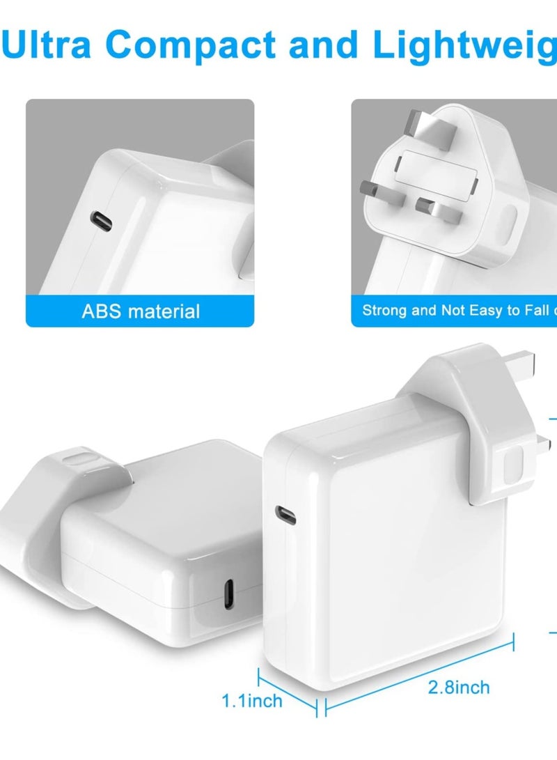 Replacement Mac Book Charger, 61W Laptop Charger USB C Power Adapter with Cable for MacBook Air Pro 13/12 inch 2022--2018, iPad Pro 12.9 11 - Image 4