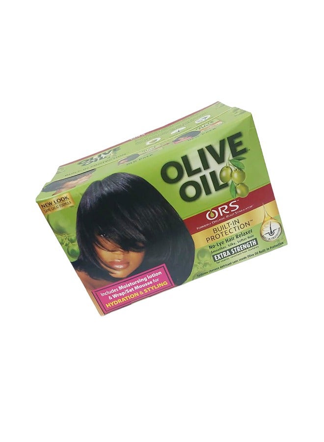 ORS Olive Oil Builtin Protection Full Application Nolye Hair Relaxer Extra Strength Kit - Image 3