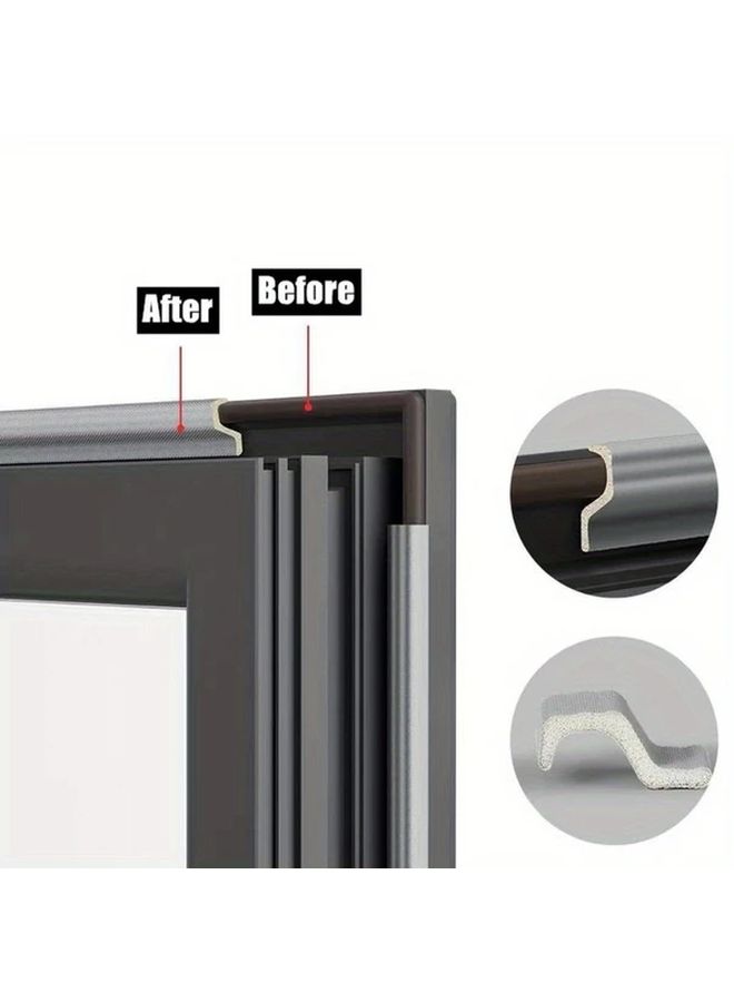Weatherproof Soundproof Window Seal Strip Acoustic Foam For Sliding Doors 393 7 Inch Black Waterproof Door Gap Filler Easy Install Draft Stopper - Image 2
